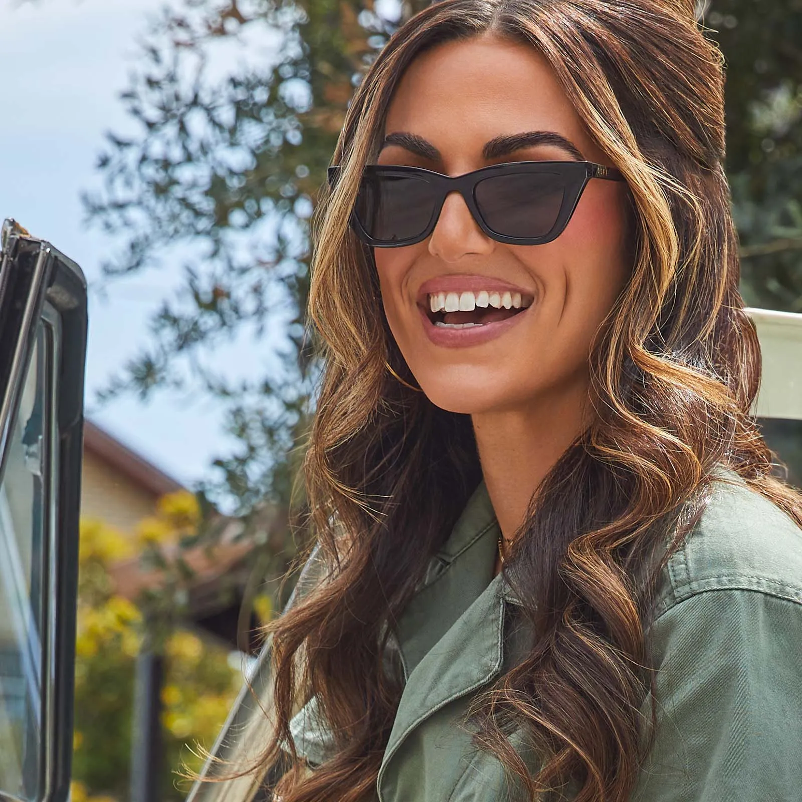 MADI NELSON - THE NOAH + BLACK + GREY + POLARIZED SUNGLASSES sold by Diff Eyewear product image thumbnail 5
