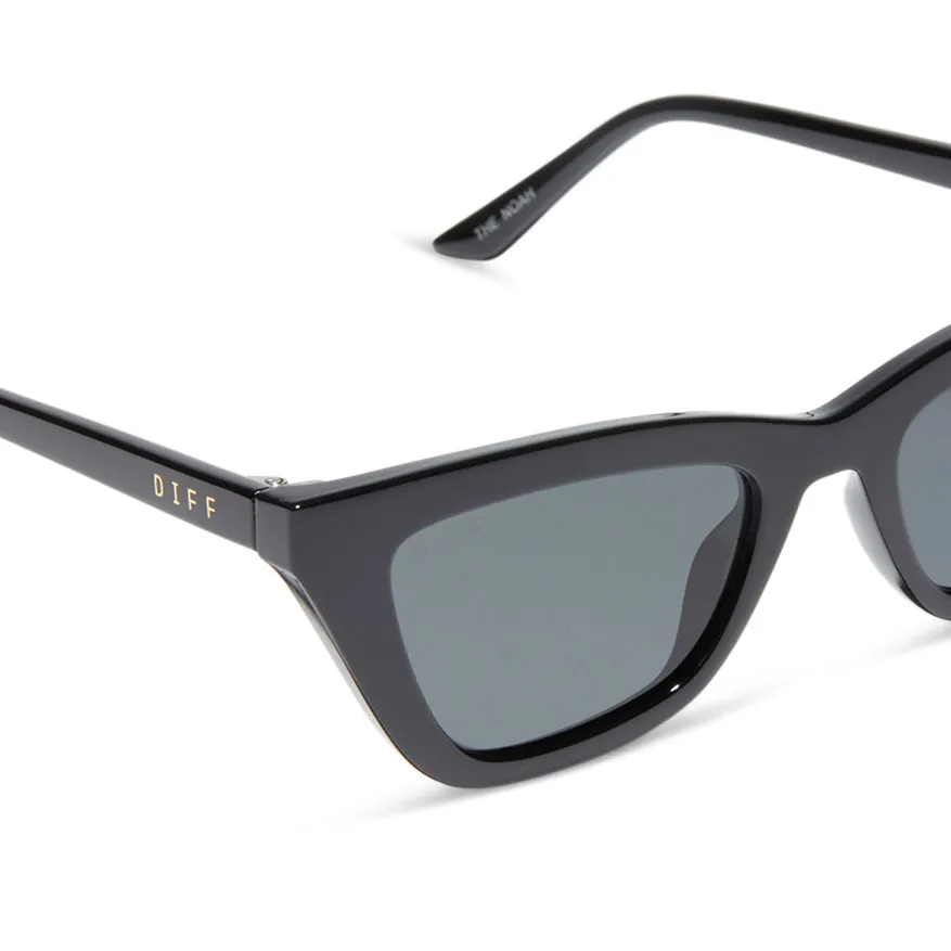 MADI NELSON - THE NOAH + BLACK + GREY + POLARIZED SUNGLASSES sold by Diff Eyewear product image thumbnail 4