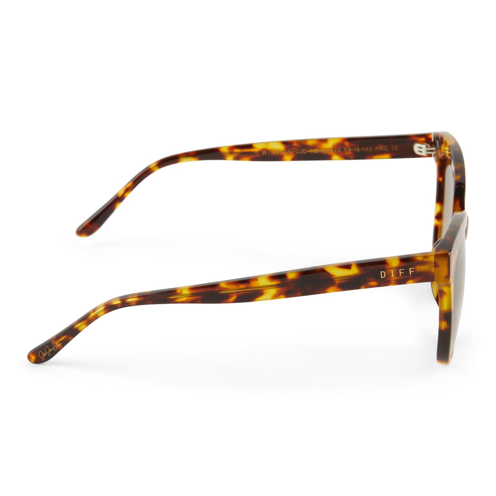 JESSIE JAMES DECKER - WINSTON + AMBER TORTOISE + BROWN GRADIENT SUNGLASSES sold by Diff Eyewear product image thumbnail 3