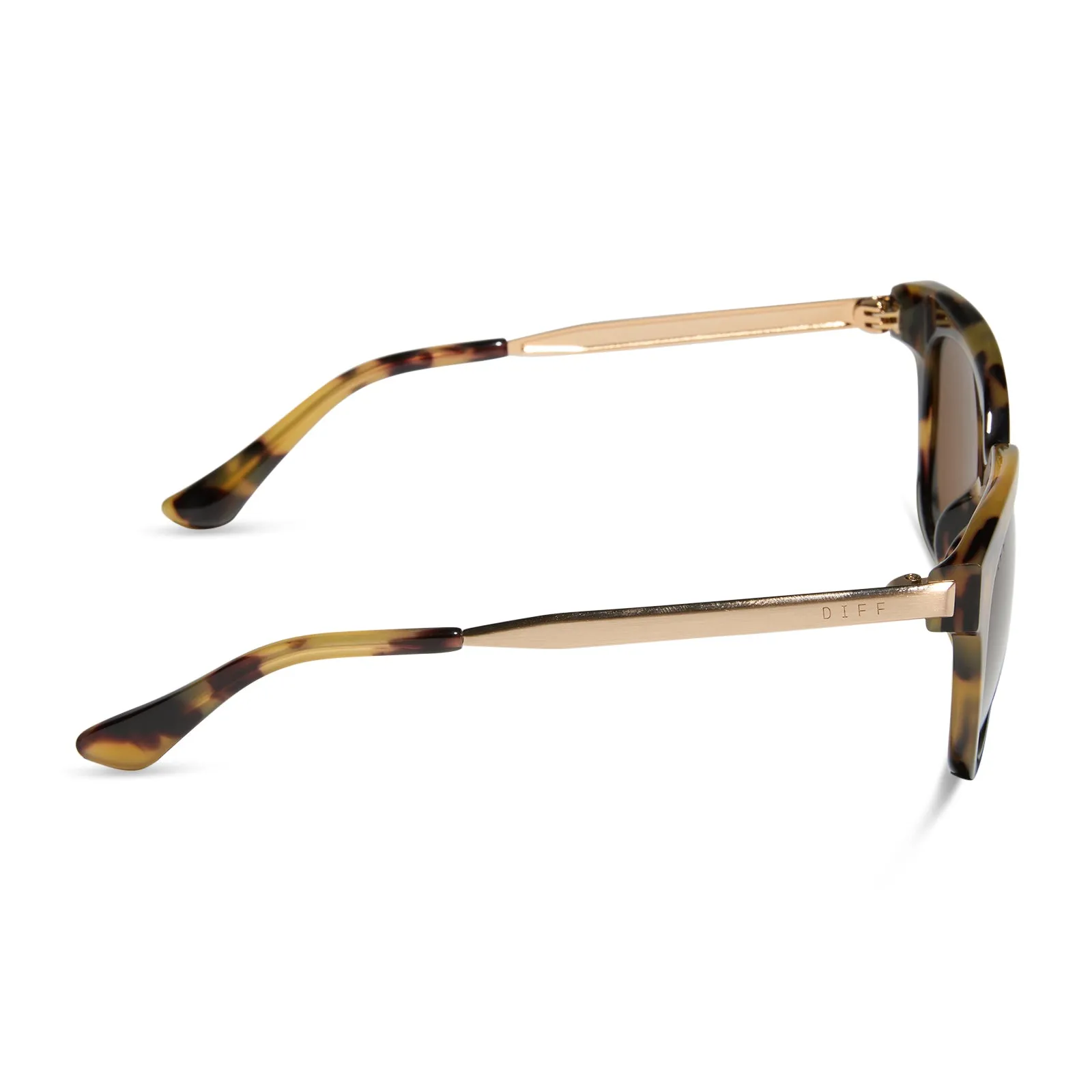 BELLA XS - BROWN KOMBU + BROWN + POLARIZED SUNGLASSES sold by Diff Eyewear product image thumbnail 3