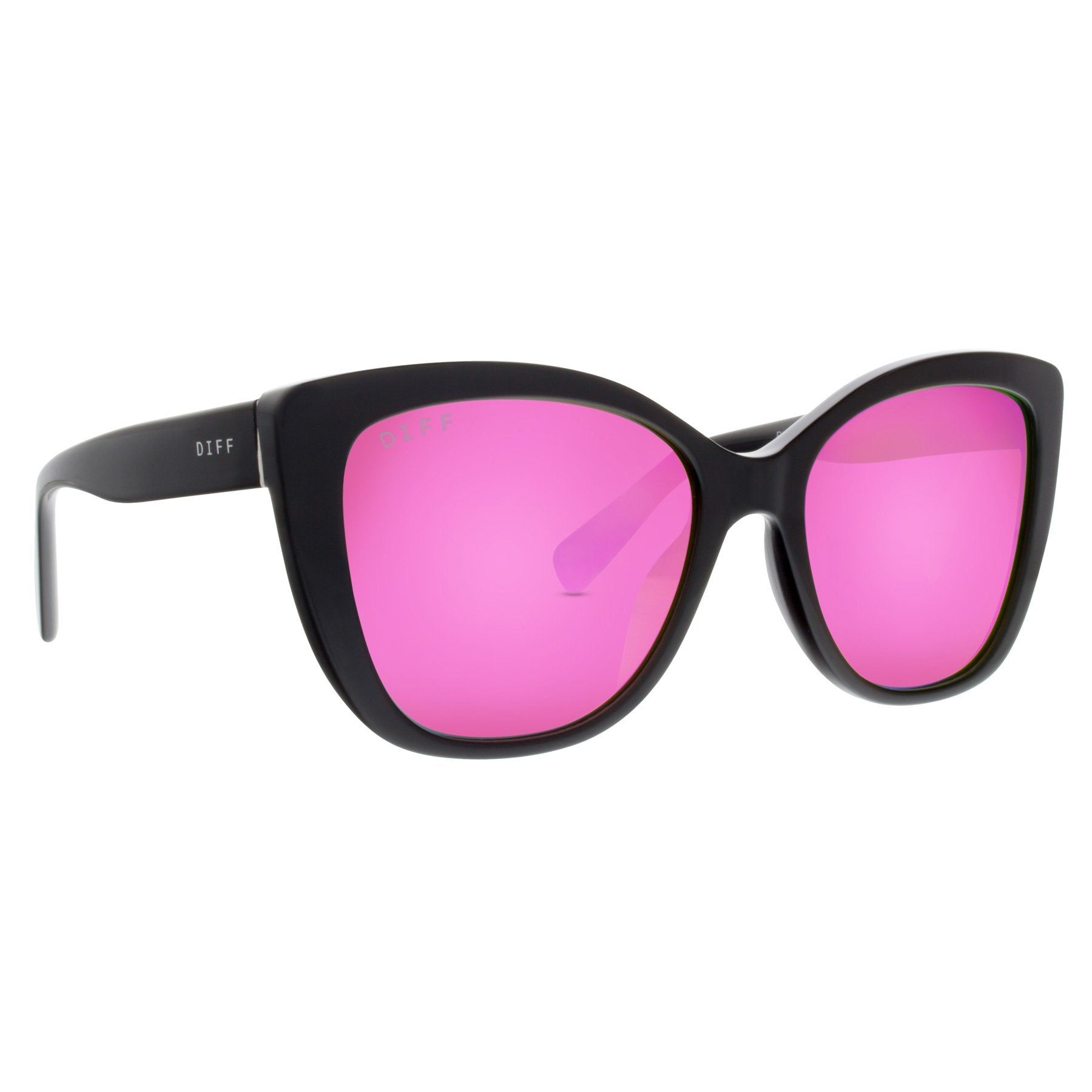 RUBY - BLACK + PINK MIRROR + POLARIZED SUNGLASSES sold by Diff Eyewear product image thumbnail 3
