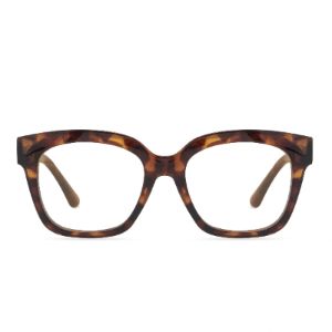 WOMEN'S HEALTH INSPIRATION - CARAMEL TORTOISE + CLEAR sold by Diff Eyewear