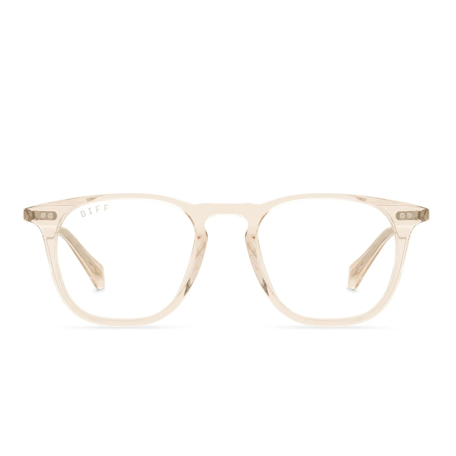 MAXWELL - SANDSTONE CRYSTAL + BLUE LIGHT TECHNOLOGY GLASSES sold by Diff Eyewear