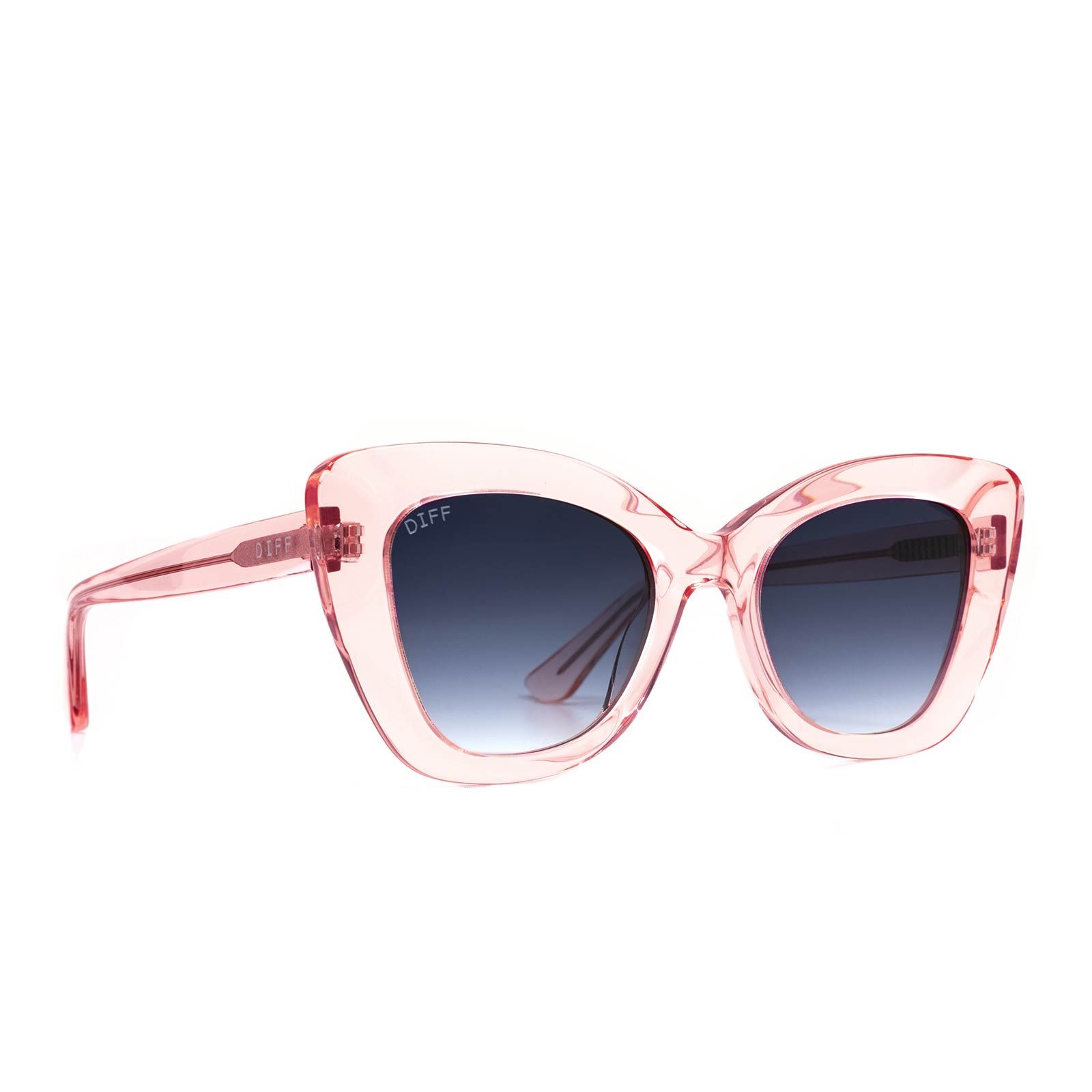 RAVEN - ROSE CRYSTAL + GREY GRADIENT SUNGLASSES sold by Diff Eyewear product image thumbnail 2