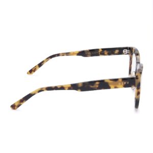 SUMMER - HAZEL TORTOISE + CLEAR GLASSES sold by Diff Eyewear