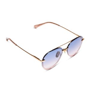 LENOX XS - GOLD + LAVENDER ROSE GRADIENT SUNGLASSES sold by Diff Eyewear
