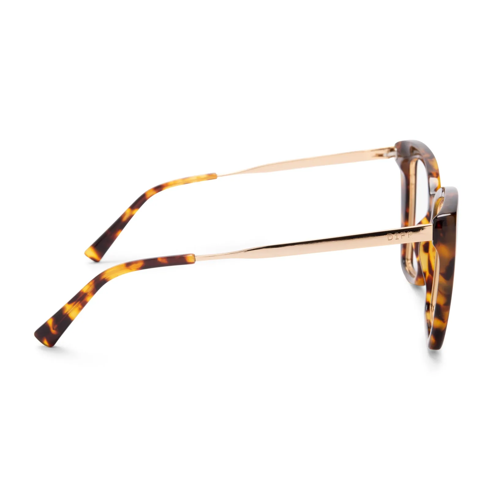BECKY IV - AMBER TORTOISE + GLASSES sold by Diff Eyewear product image thumbnail 3