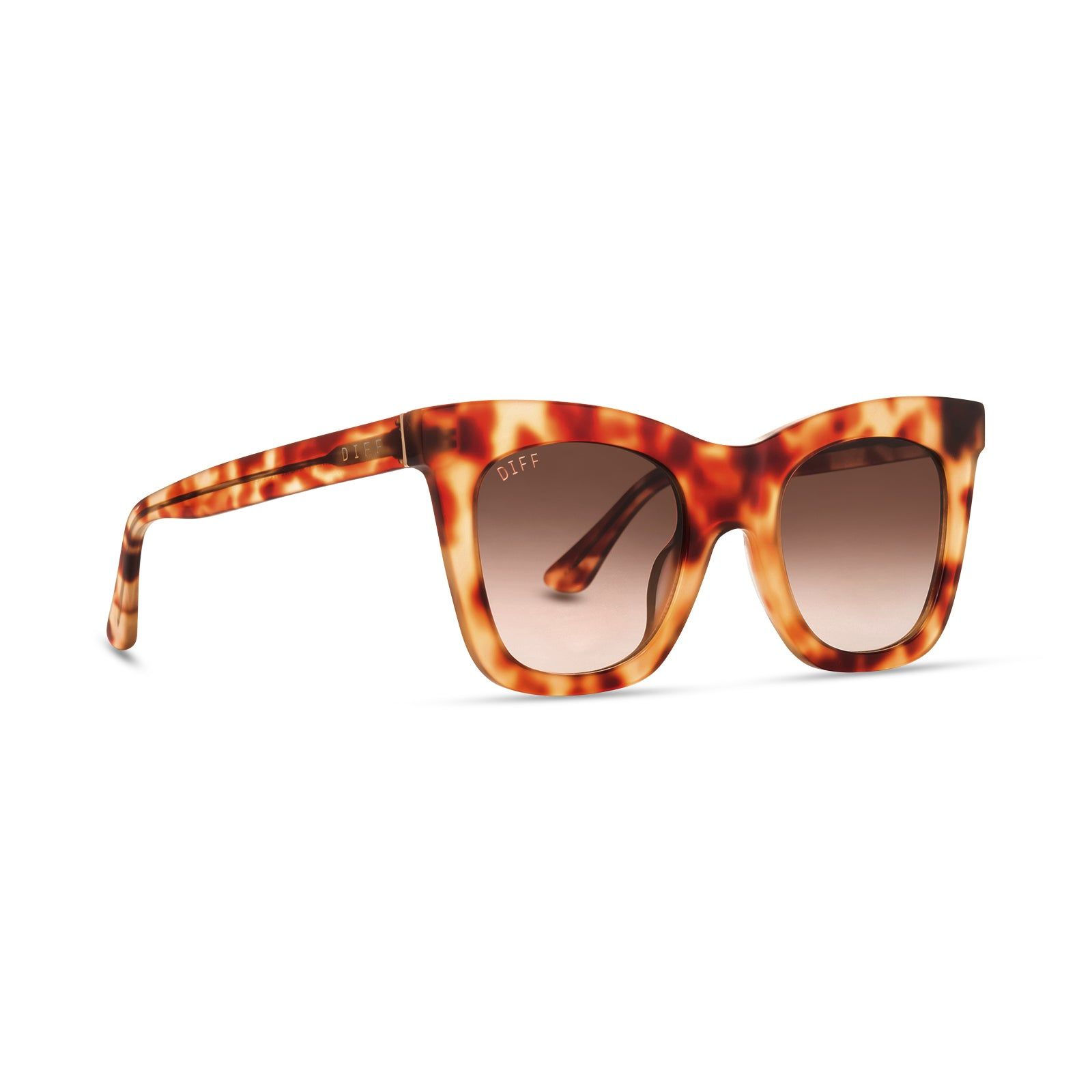 KAIA - SOLSTICE TORTOISE + BROWN GRADIENT SUNGLASSES sold by Diff Eyewear product image thumbnail 4