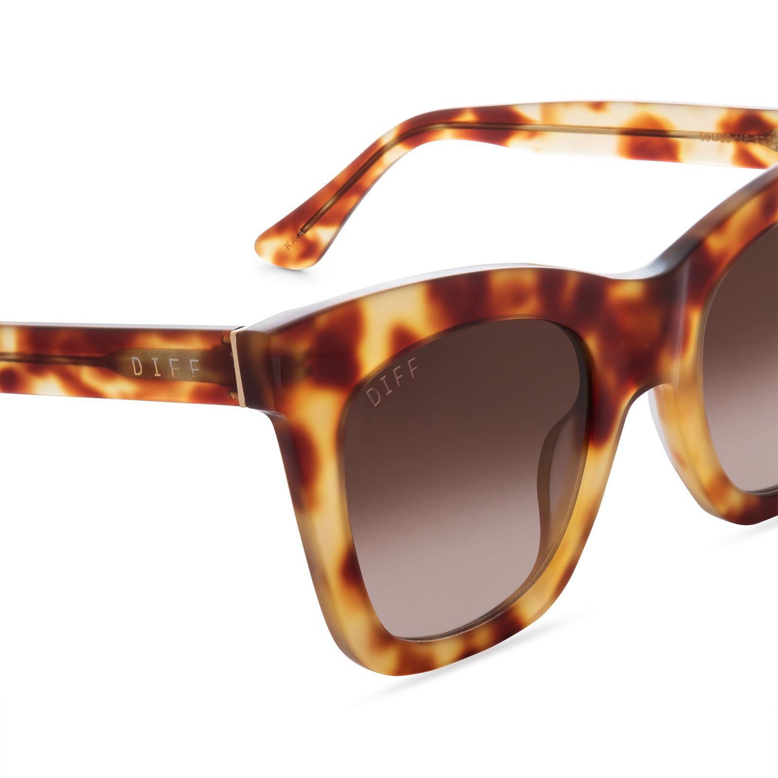 KAIA - SOLSTICE TORTOISE + BROWN GRADIENT SUNGLASSES sold by Diff Eyewear product image thumbnail 2