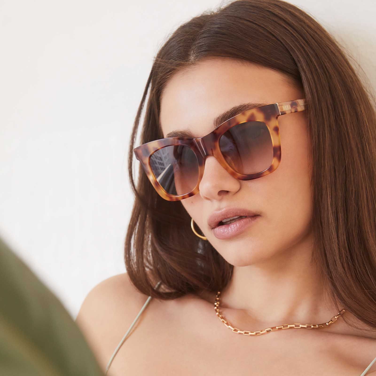 KAIA - SOLSTICE TORTOISE + BROWN GRADIENT SUNGLASSES sold by Diff Eyewear product image thumbnail 5