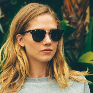 BARRY - BLACK / WHITE + GREY + POLARIZED SUNGLASSES sold by Diff Eyewear