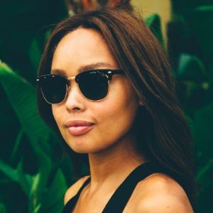 BARRY - BLACK / WHITE + GREY + POLARIZED SUNGLASSES sold by Diff Eyewear