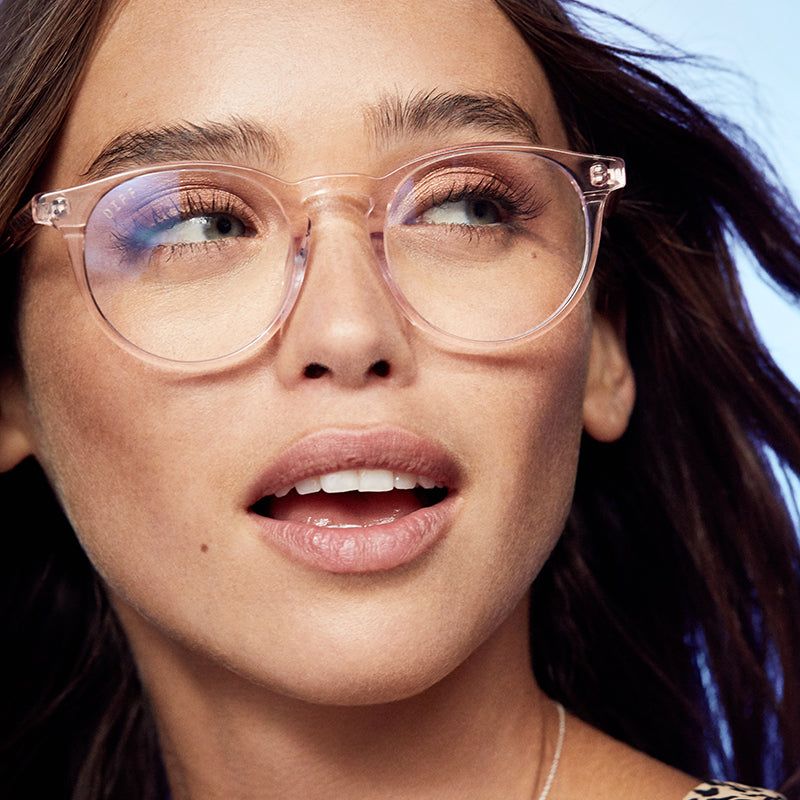 SAWYER - ROSE CRYSTAL + BLUE LIGHT TECHNOLOGY CLEAR GLASSES sold by Diff Eyewear product image thumbnail 4