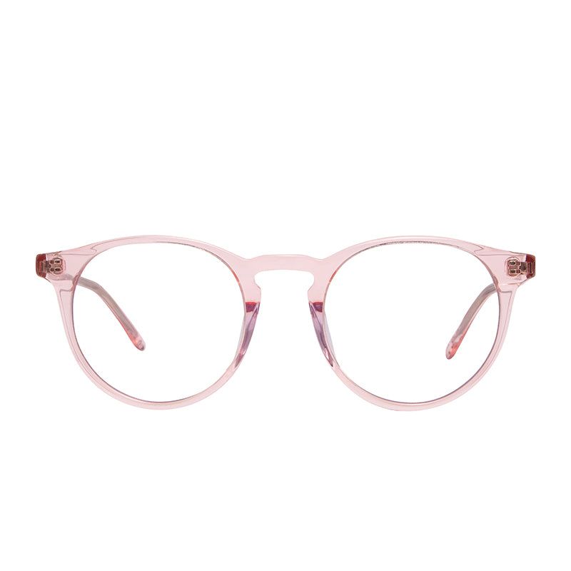 SAWYER - ROSE CRYSTAL + BLUE LIGHT TECHNOLOGY CLEAR GLASSES sold by Diff Eyewear