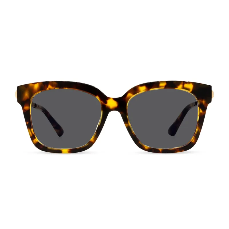 BELLA XS - AMBER TORTOISE + GREY SUNGLASSES sold by Diff Eyewear
