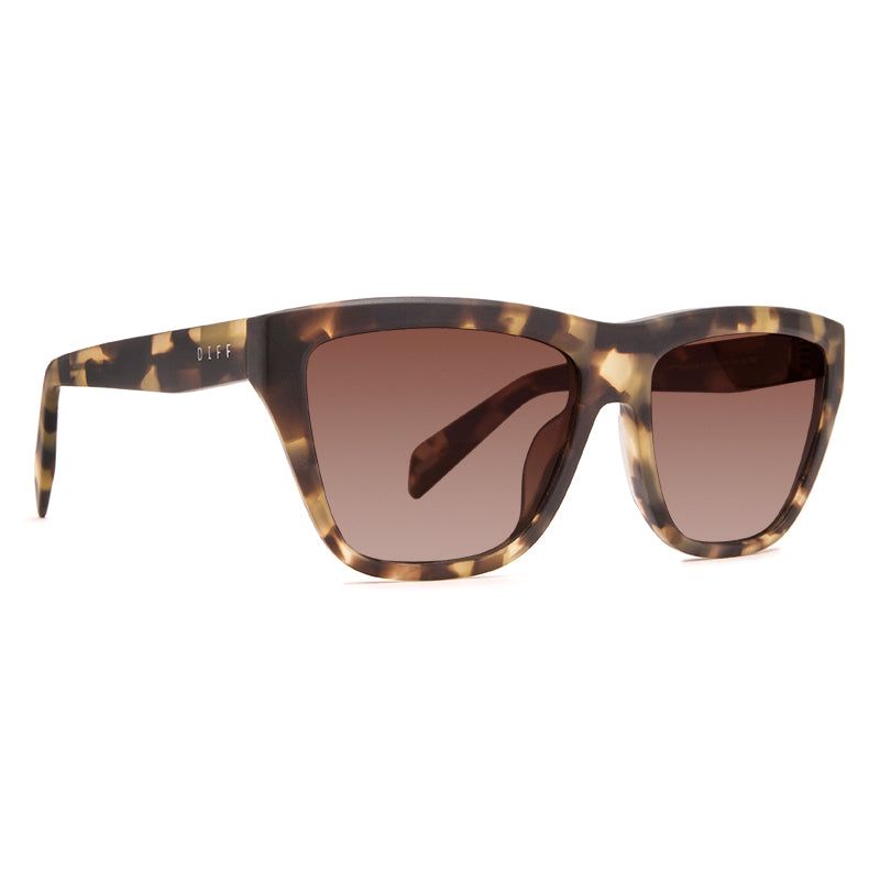 HARPER - MATTE MOSS HAVANA + BROWN GRADIENT + POLARIZED SUNGLASSES sold by Diff Eyewear product image thumbnail 2