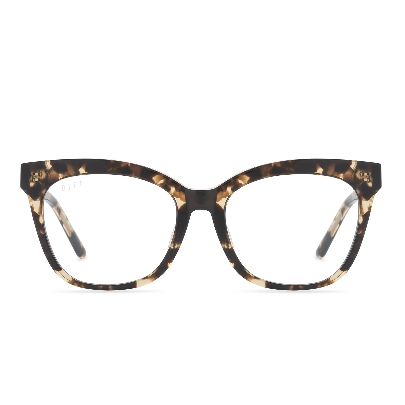 WINSTON - ESPRESSO TORTOISE + BLUE LIGHT TECHNOLOGY GLASSES sold by Diff Eyewear