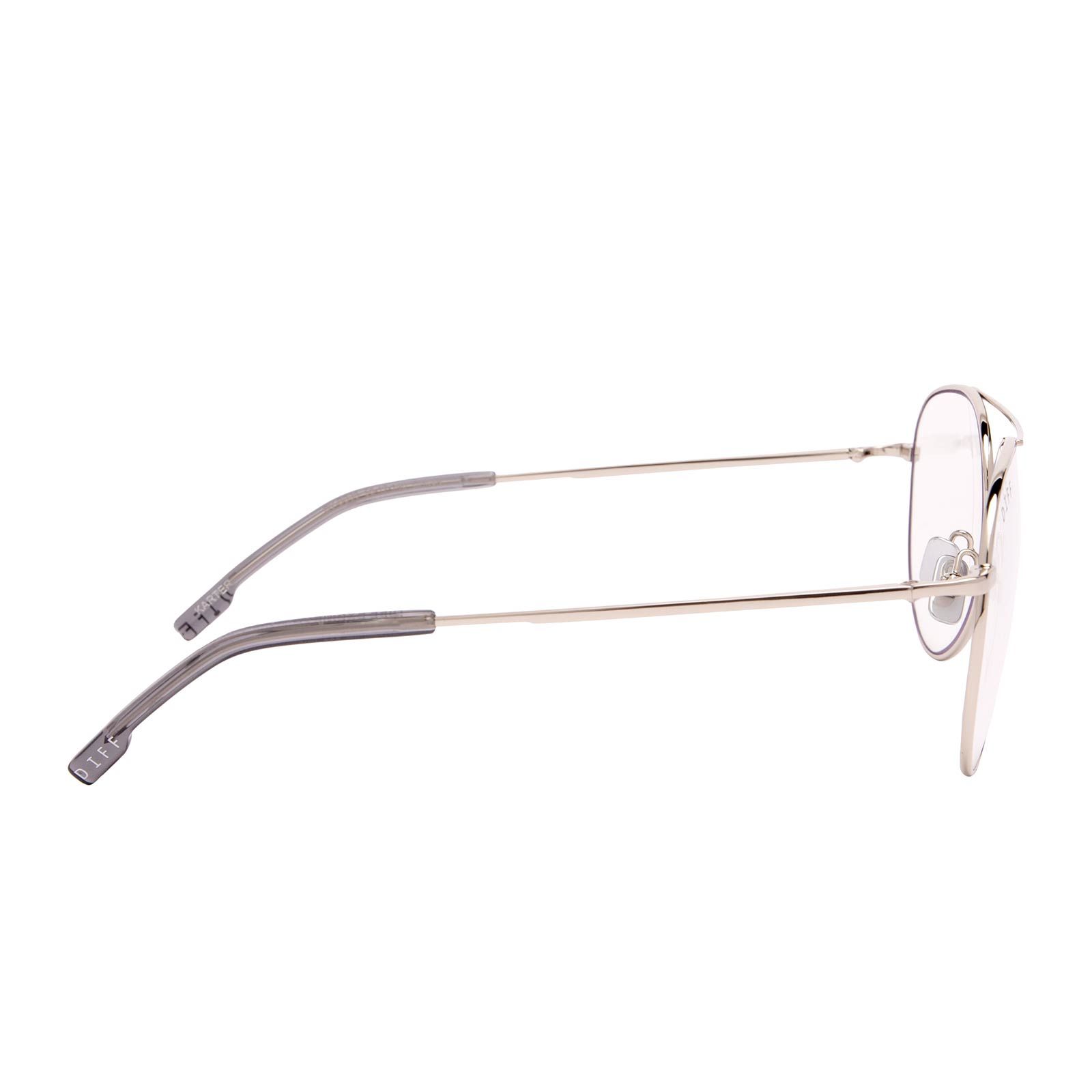 KARTER - SILVER + BLUE LIGHT TECHNOLOGY GLASSES sold by Diff Eyewear product image thumbnail 3