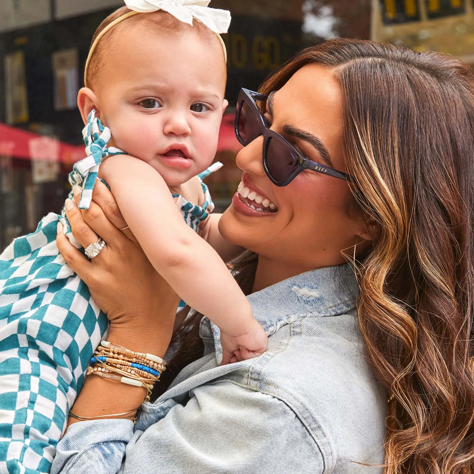 MADI NELSON - THE NOAH + TRANSPARENT NAVY BLUE + NAVY BLUE + POLARIZED SUNGLASSES sold by Diff Eyewear product image thumbnail 5