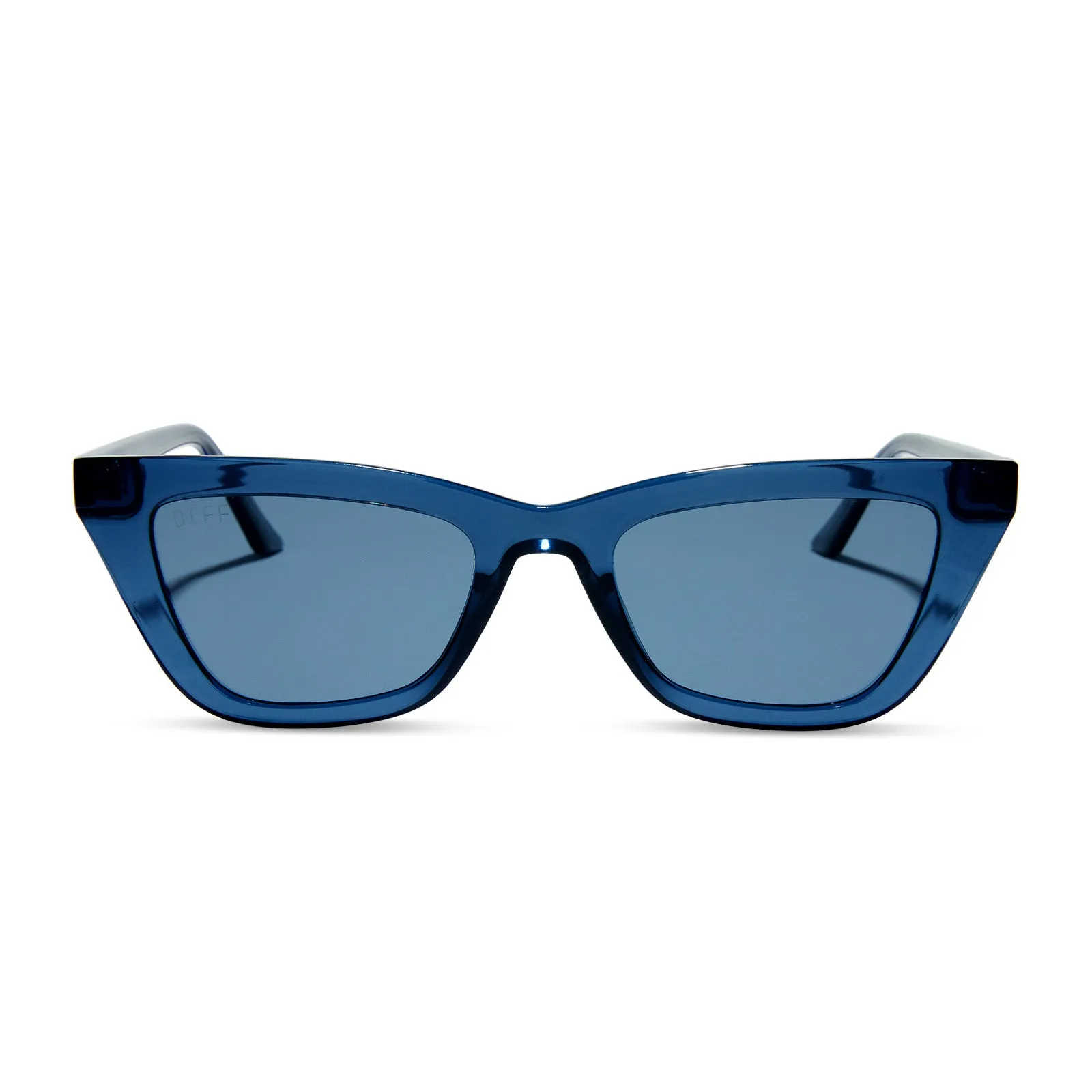 MADI NELSON - THE NOAH + TRANSPARENT NAVY BLUE + NAVY BLUE + POLARIZED SUNGLASSES sold by Diff Eyewear
