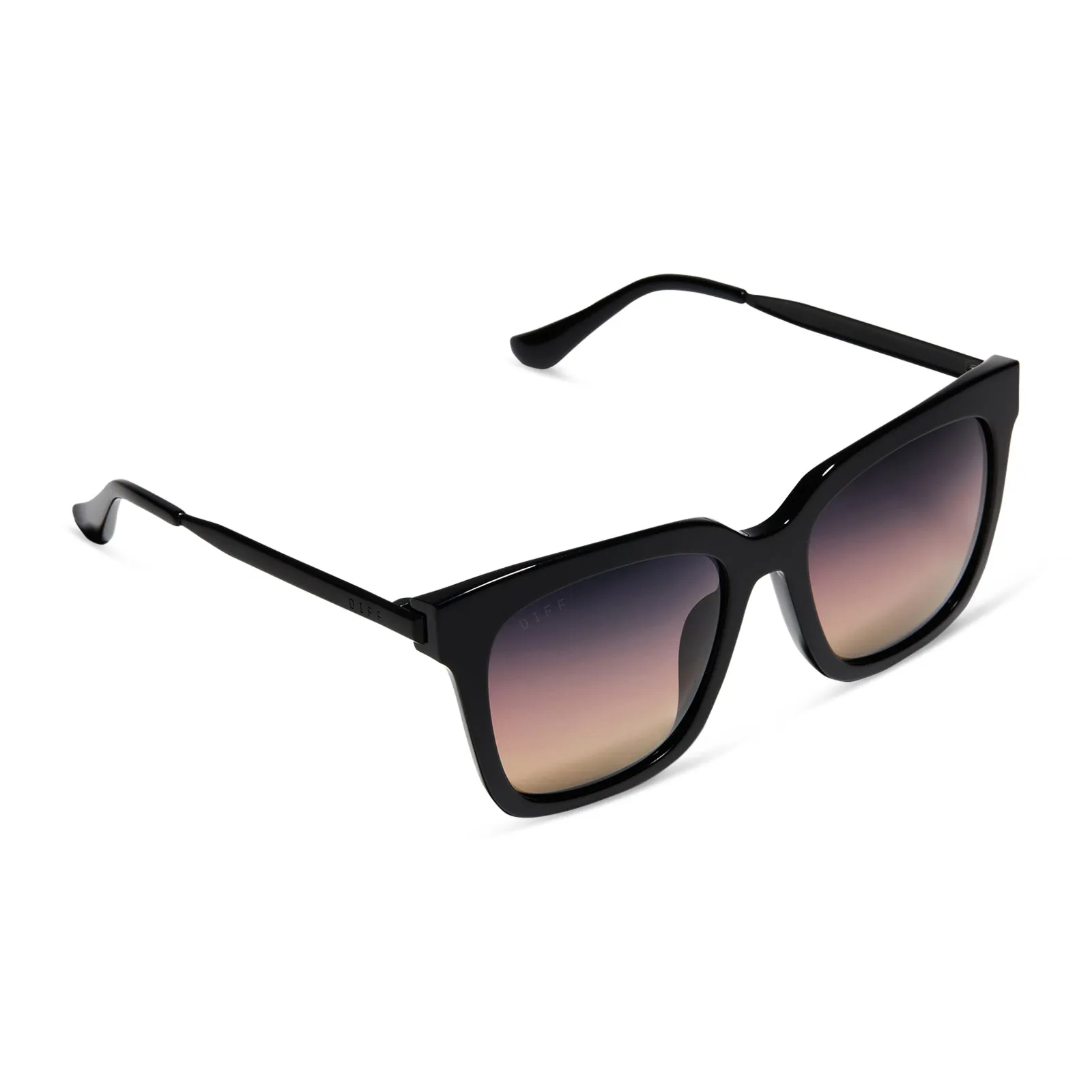 BELLA - BLACK + TWILIGHT GRADIENT + POLARIZED SUNGLASSES sold by Diff Eyewear product image thumbnail 4