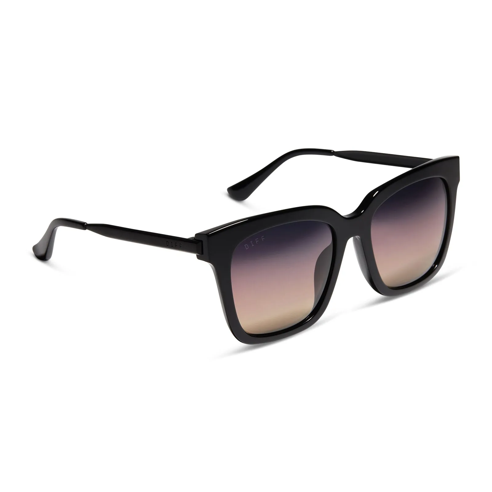 BELLA - BLACK + TWILIGHT GRADIENT + POLARIZED SUNGLASSES sold by Diff Eyewear product image thumbnail 2