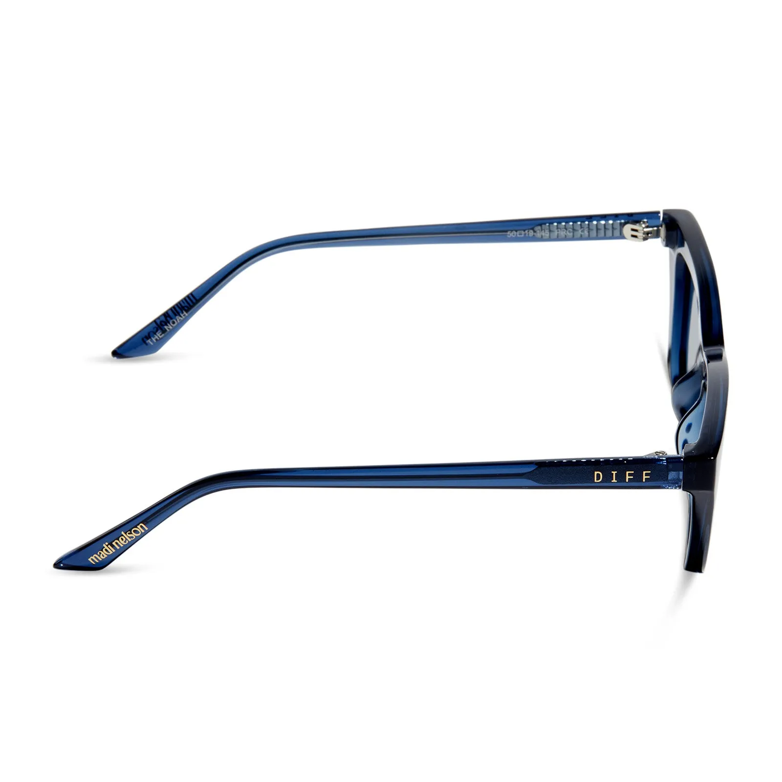 MADI NELSON - THE NOAH + TRANSPARENT NAVY BLUE + NAVY BLUE + POLARIZED SUNGLASSES sold by Diff Eyewear product image thumbnail 3