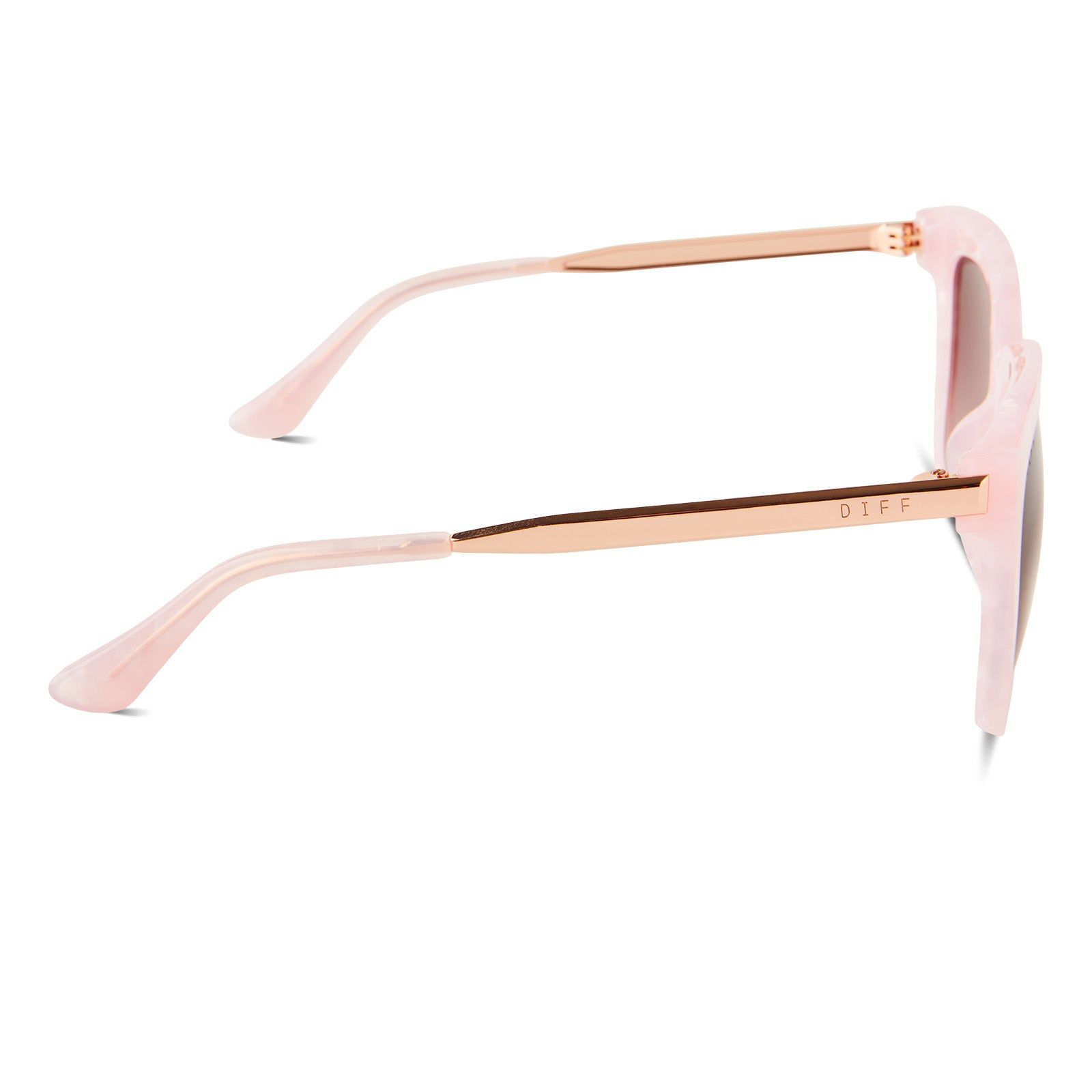 BELLA - GEO PINK + WINE GRADIENT SUNGLASSES sold by Diff Eyewear product image thumbnail 3