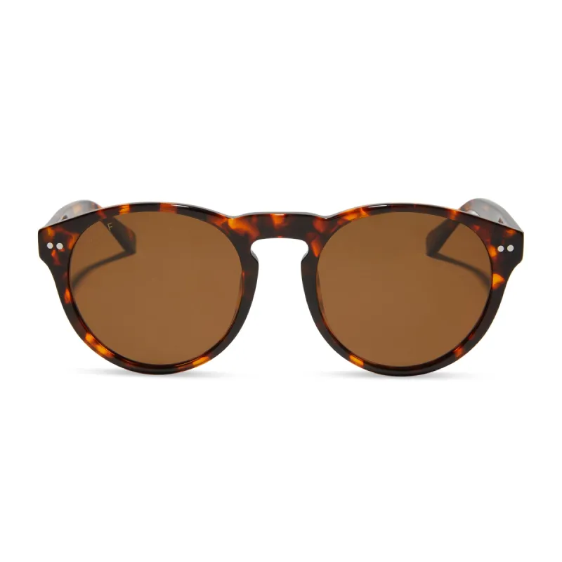 CODY XL - RICH TORTOISE + BROWN + POLARIZED SUNGLASSES made by Diff Eyewear
