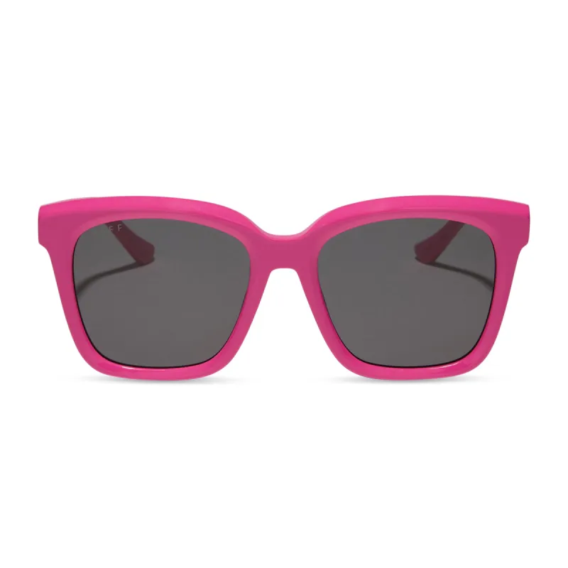 MEREDITH - BRIGHT PINK + GREY SUNGLASSES sold by Diff Eyewear