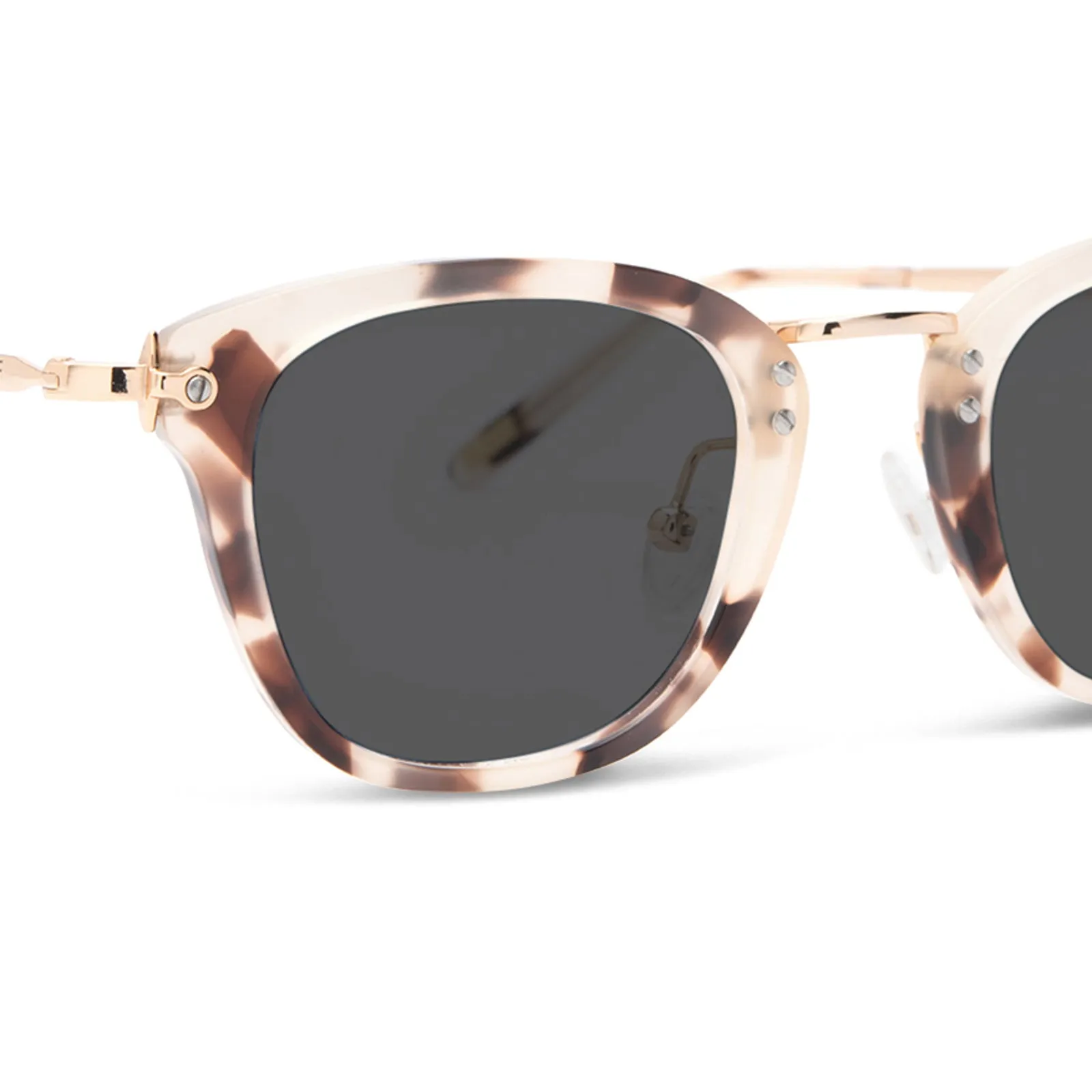 RUE - CREAM TORTOISE + GREY SUNGLASSES sold by Diff Eyewear product image thumbnail 4