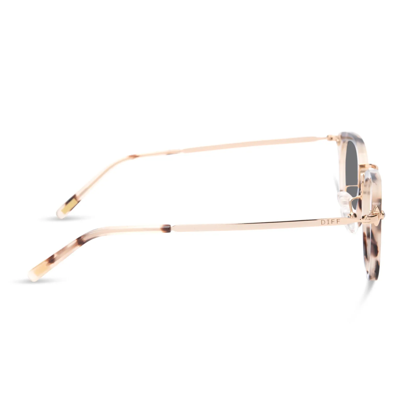 RUE - CREAM TORTOISE + GREY SUNGLASSES sold by Diff Eyewear product image thumbnail 3