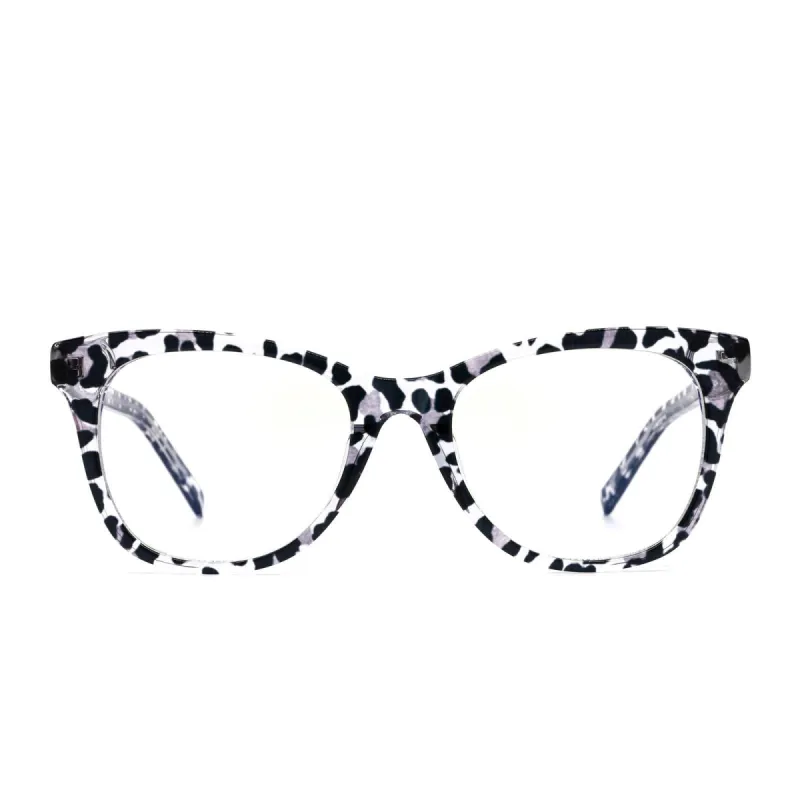 CARINA - CLEAR LEOPARD + PRESCRIPTION GLASSES sold by Diff Eyewear