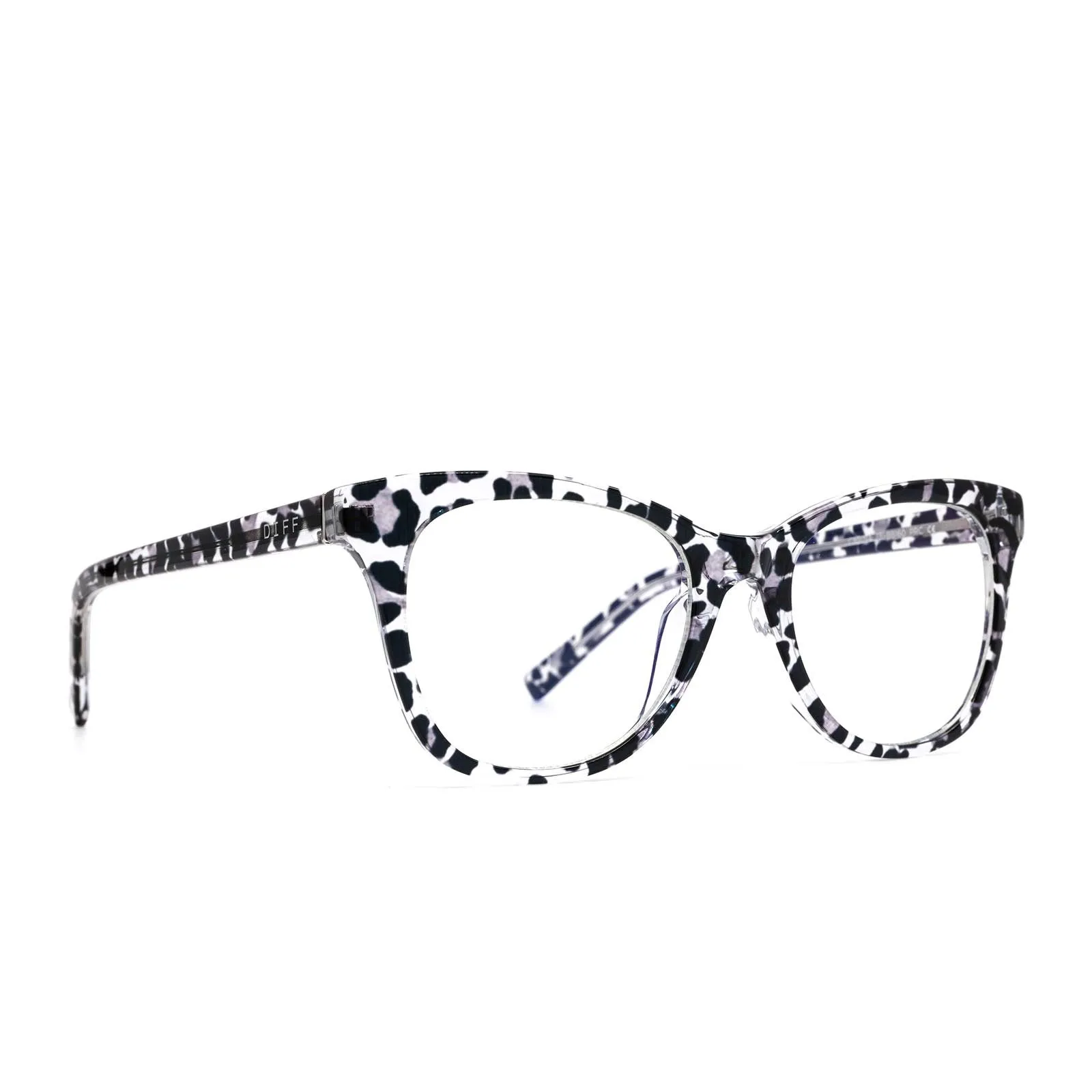 CARINA - CLEAR LEOPARD + PRESCRIPTION GLASSES sold by Diff Eyewear product image thumbnail 2