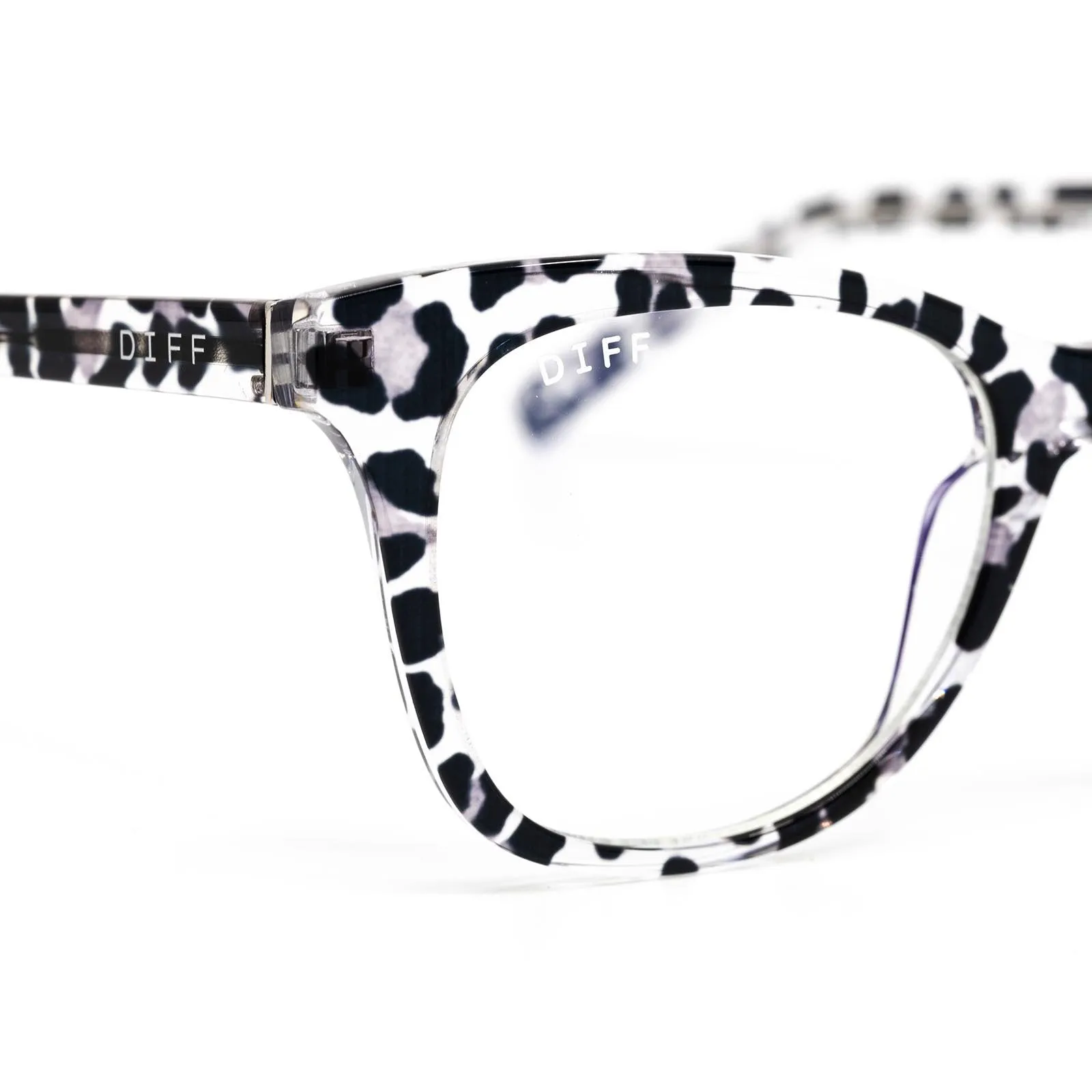 CARINA - CLEAR LEOPARD + PRESCRIPTION GLASSES sold by Diff Eyewear product image thumbnail 4