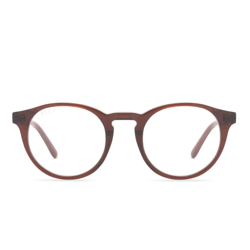 SAWYER - CHESTNUT CRYSTAL + PRESCRIPTION GLASSES sold by Diff Eyewear