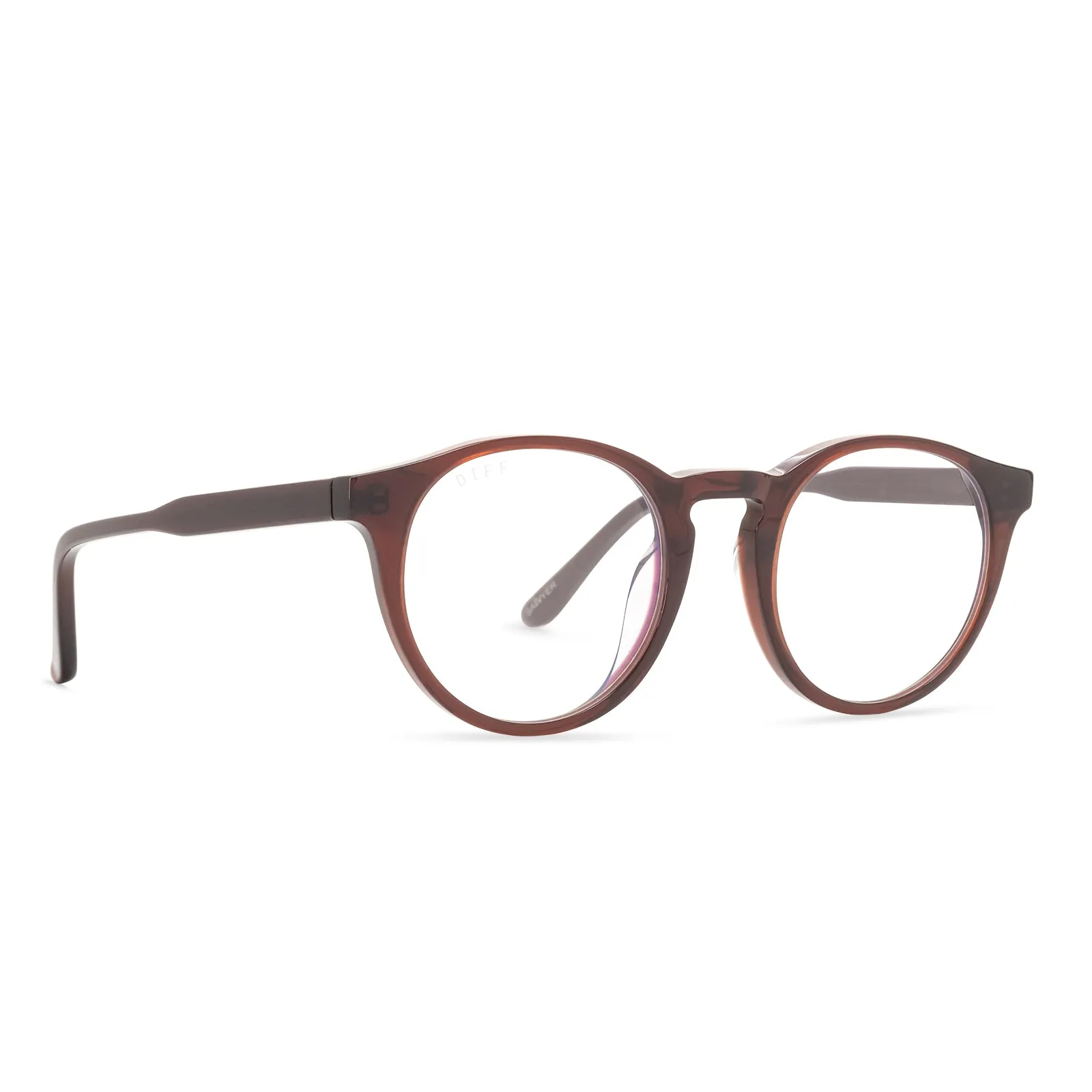 SAWYER - CHESTNUT CRYSTAL + PRESCRIPTION GLASSES sold by Diff Eyewear product image thumbnail 2