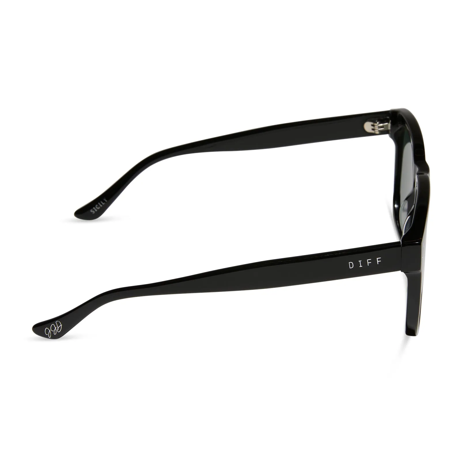 SICILY - BLACK + GREY SUNGLASSES sold by Diff Eyewear product image thumbnail 3