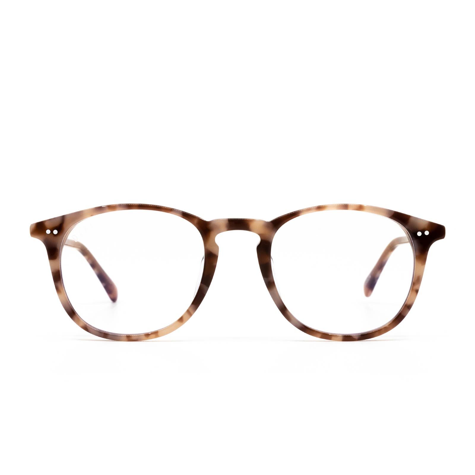 JAXSON - PLUM TORTOISE + BLUE LIGHT TECHNOLOGY CLEAR GLASSES sold by Diff Eyewear