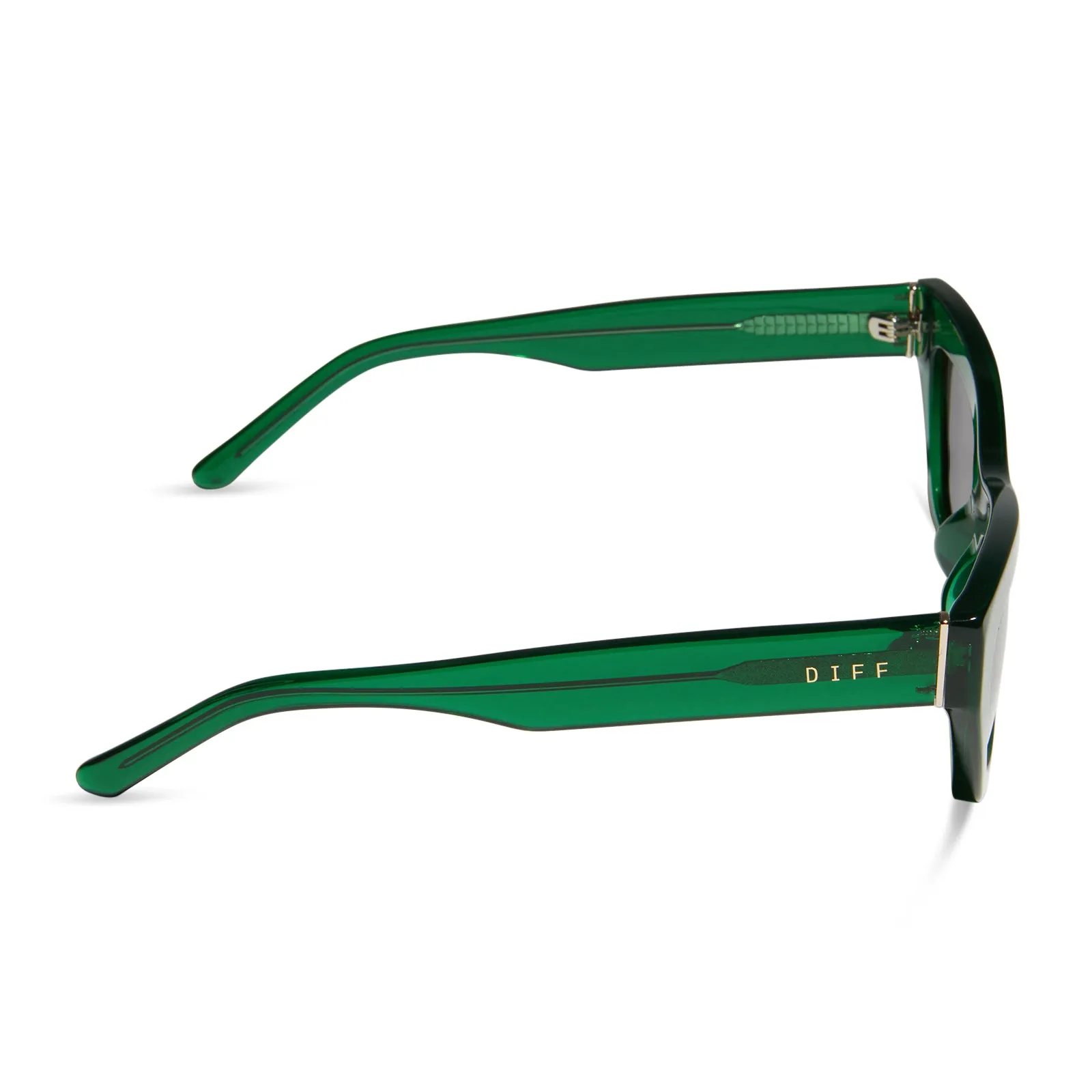 KATARINA - PALM GREEN CRYSTAL + GREY SUNGLASSES sold by Diff Eyewear product image thumbnail 3