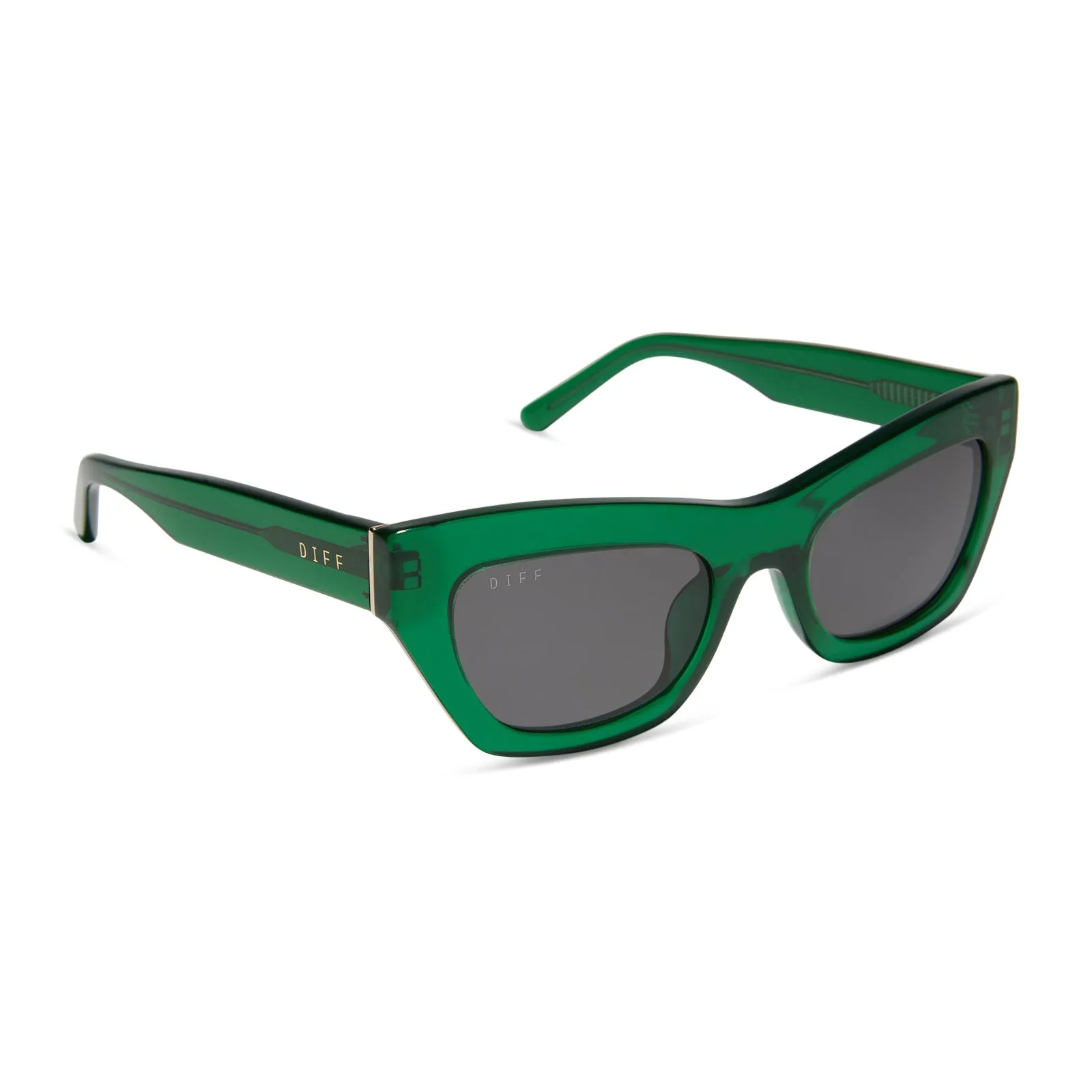 KATARINA - PALM GREEN CRYSTAL + GREY SUNGLASSES sold by Diff Eyewear product image thumbnail 2