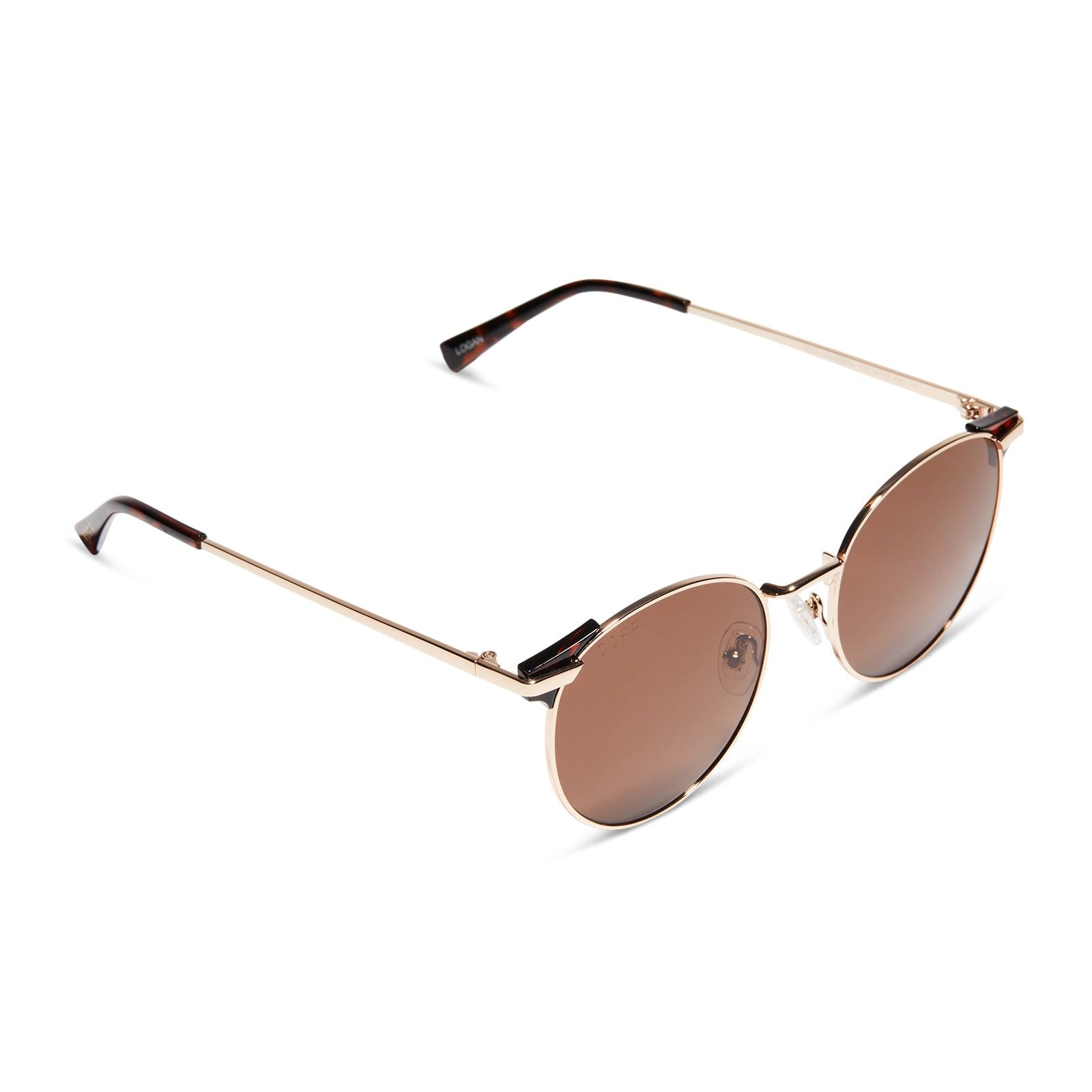 LOGAN - GOLD + BROWN SUNGLASSES sold by Diff Eyewear product image thumbnail 4
