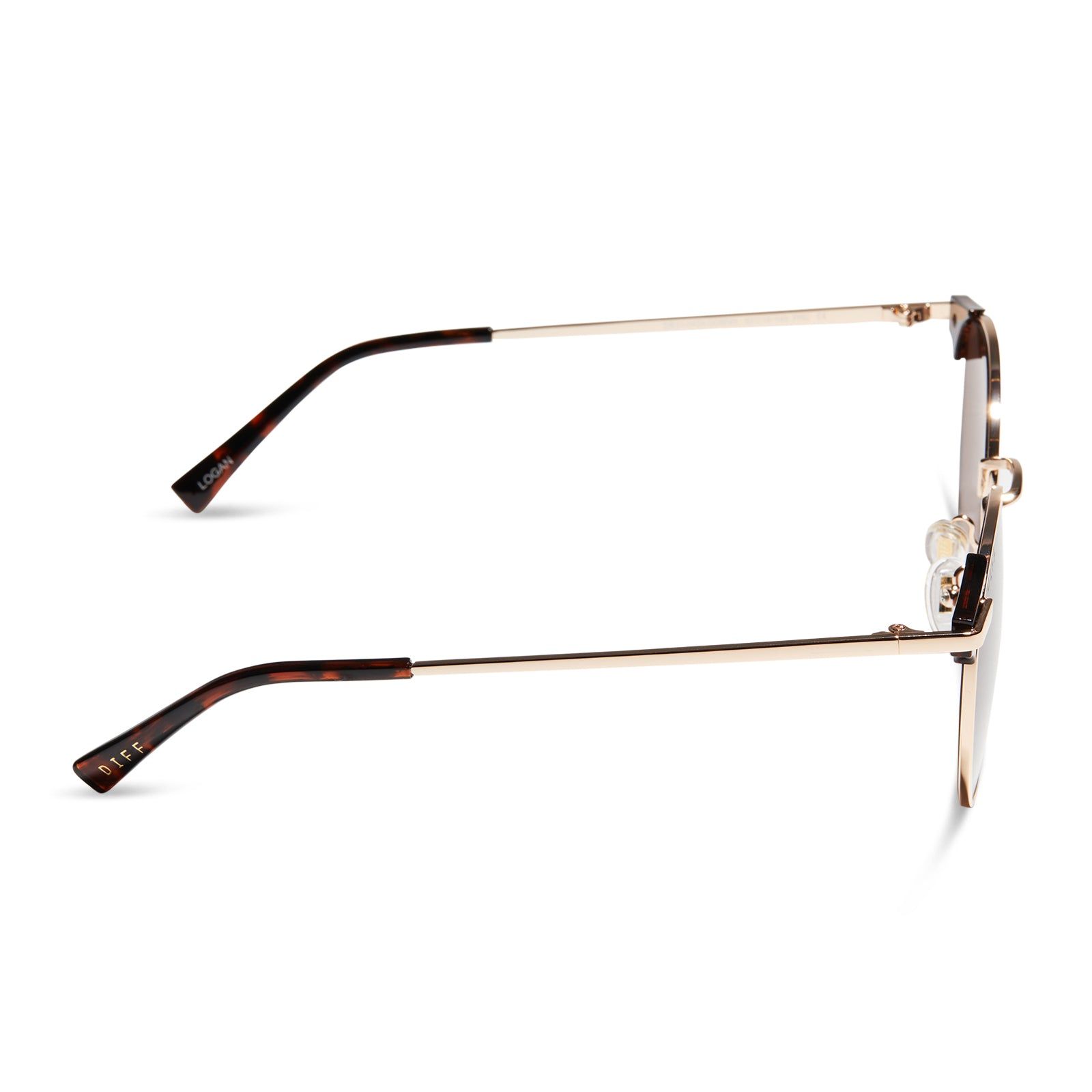 LOGAN - GOLD + BROWN SUNGLASSES sold by Diff Eyewear product image thumbnail 3