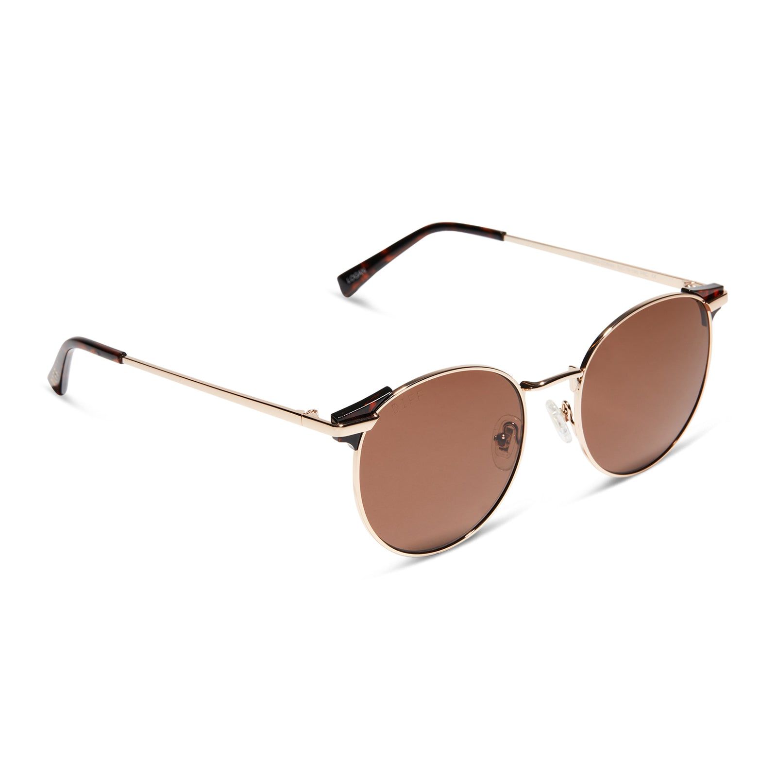 LOGAN - GOLD + BROWN SUNGLASSES sold by Diff Eyewear product image thumbnail 2