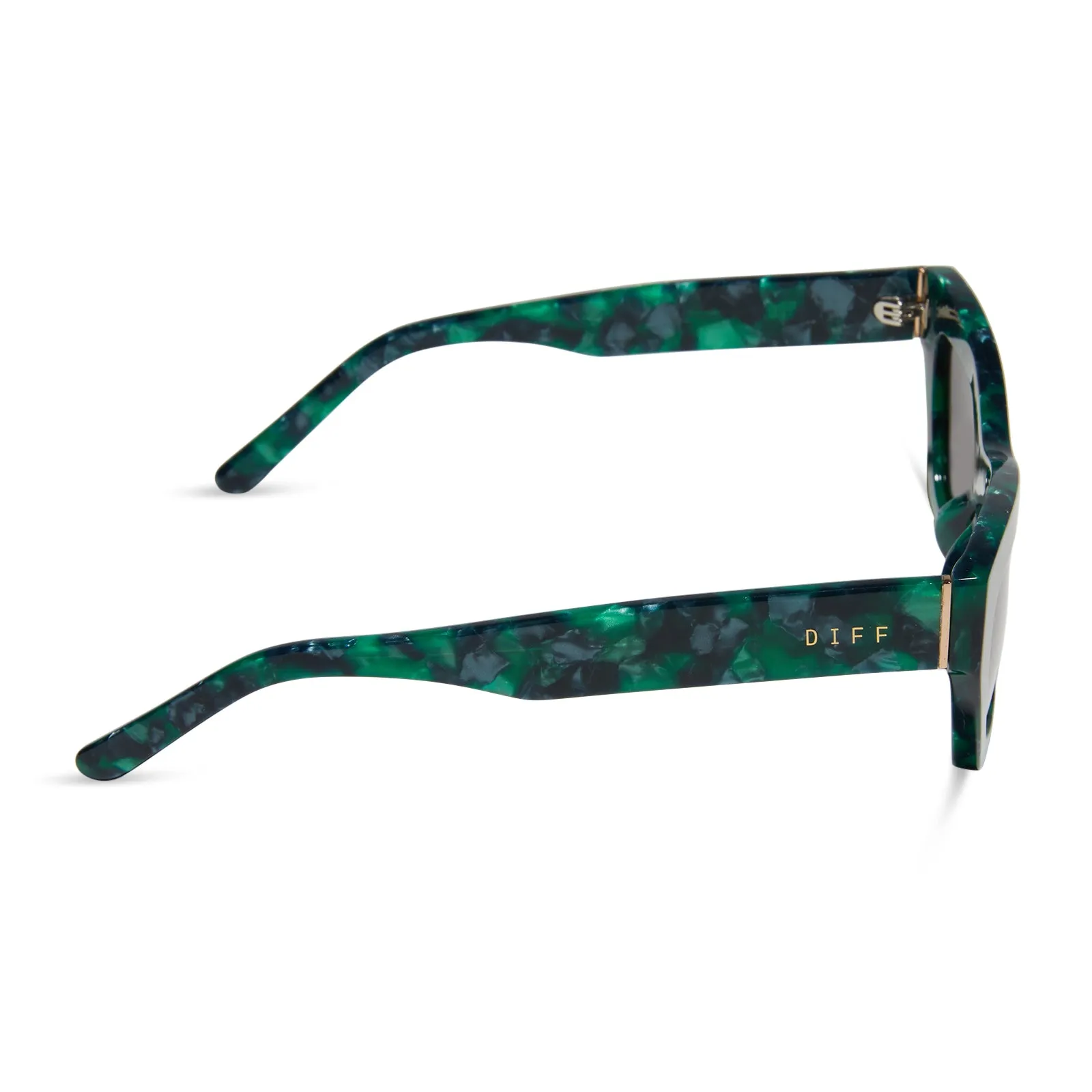 KATARINA - DARK IVY TORTOISE + GREY SUNGLASSES sold by Diff Eyewear product image thumbnail 3