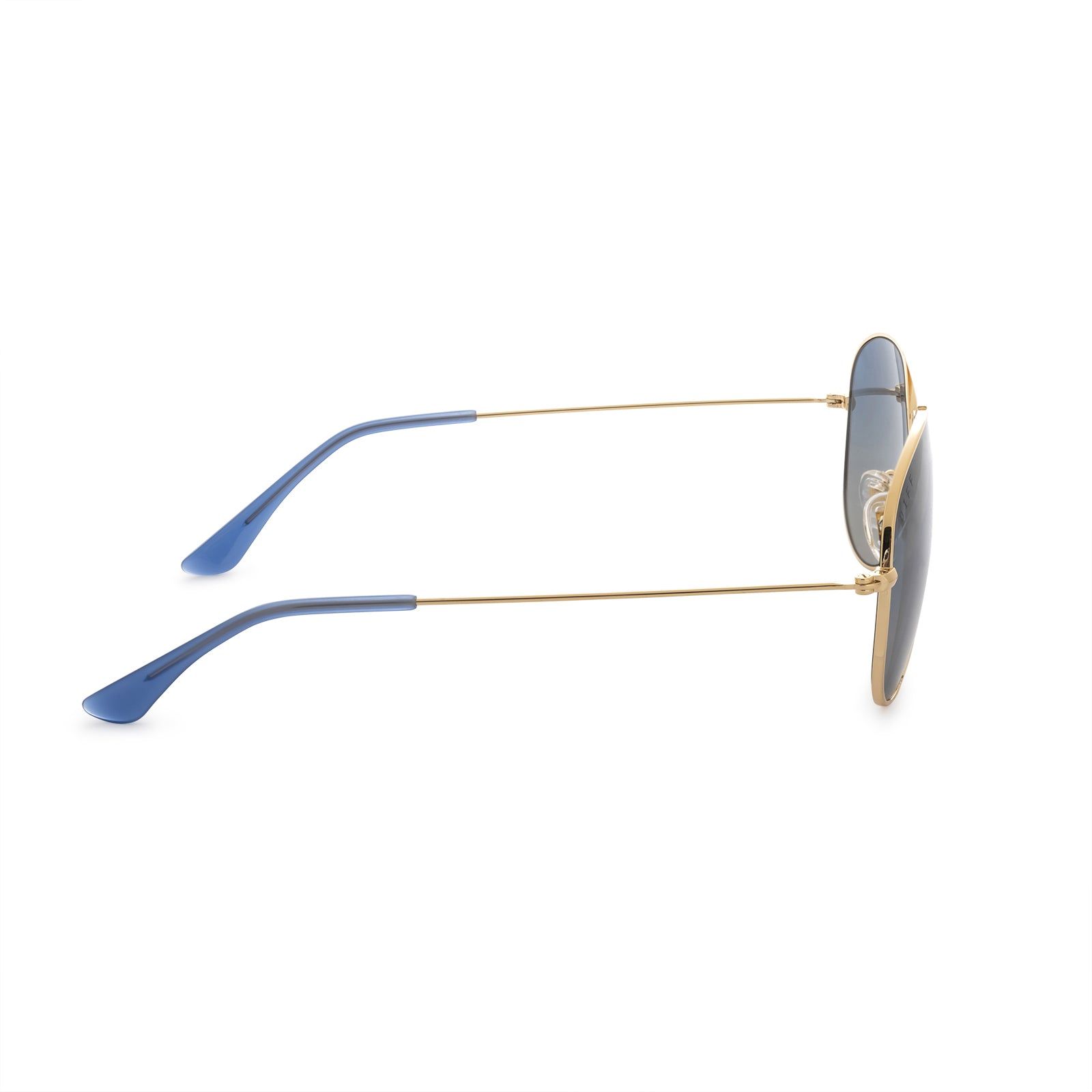 CRUZ - GOLD + AEGEAN BLUE GRADIENT FLASH POLARIZED SUNGLASSES sold by Diff Eyewear product image thumbnail 4