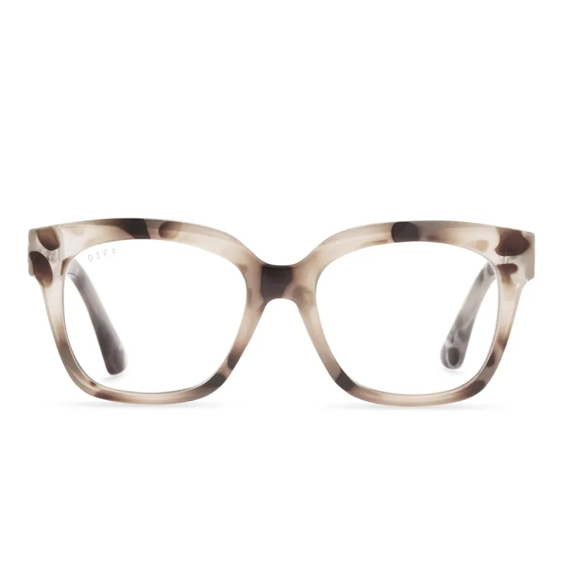 AVA - CREAM TORTOISE + BLUE LIGHT TECHNOLOGY GLASSES sold by Diff Eyewear