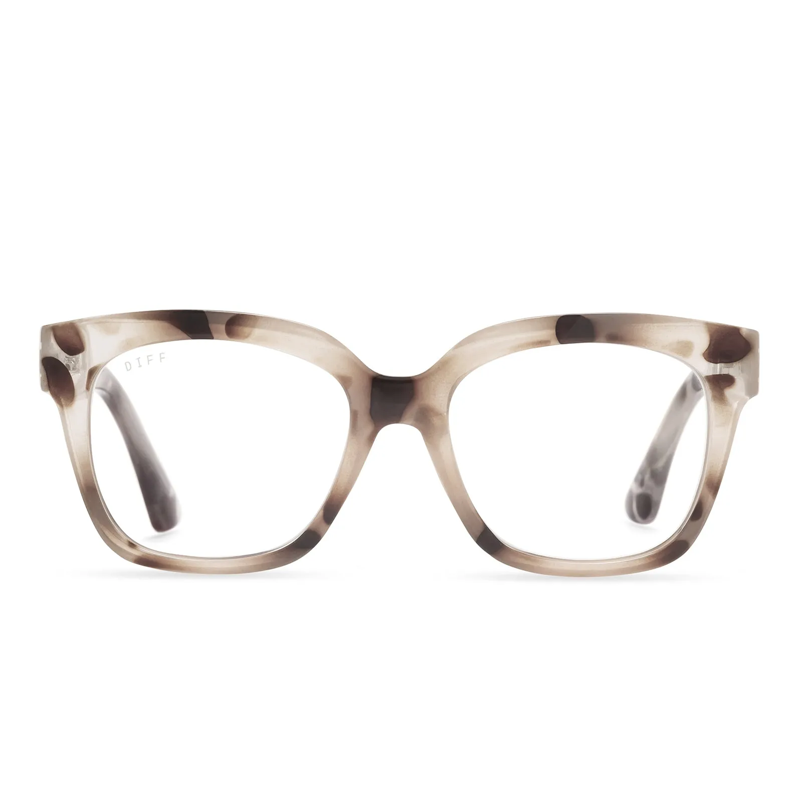 AVA - CREAM TORTOISE + BLUE LIGHT TECHNOLOGY GLASSES sold by Diff Eyewear