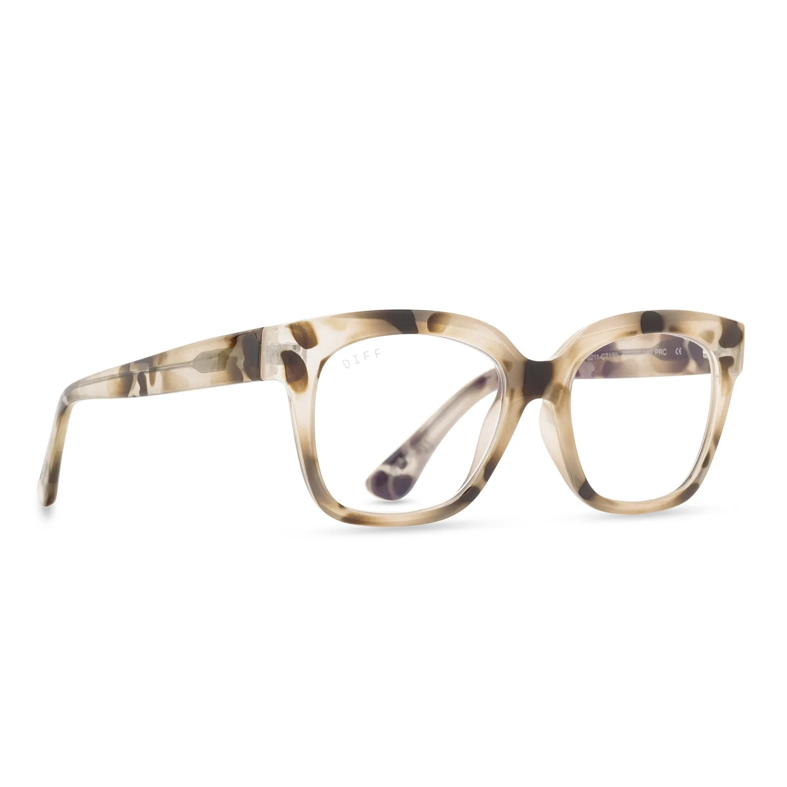 AVA - CREAM TORTOISE + BLUE LIGHT TECHNOLOGY GLASSES sold by Diff Eyewear product image thumbnail 2