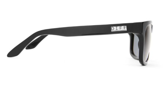 RILEY - BLACK FRAME - POLARIZED GREY LENS SUNGLASSES sold by Diff Eyewear